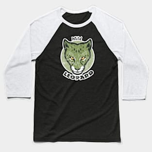 Green Leopard Baseball T-Shirt